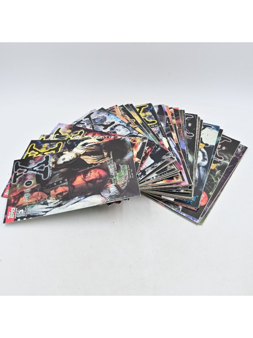 Topps The X-Files Comic Book Lot Of 35 Vintage 1990s Sci-Fi Series Collectibles